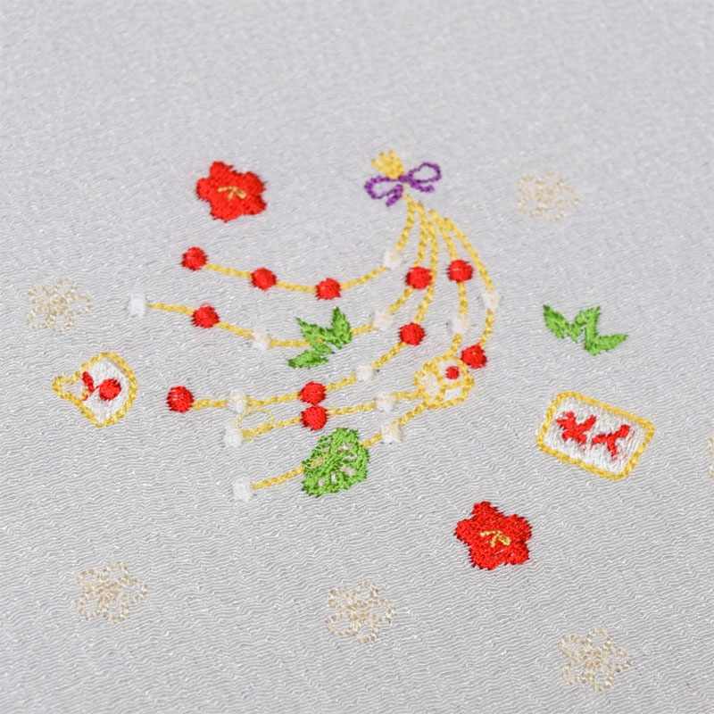 半衿 刺繍 お正月柄 - 呉服のひぐち