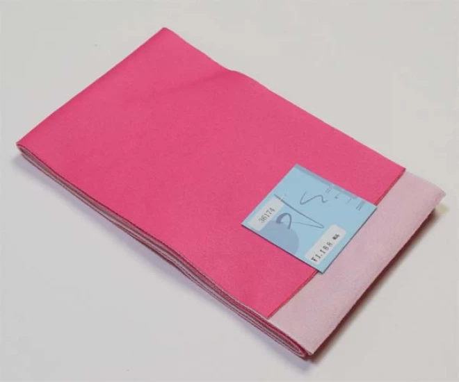 浴衣帯　リバーシブル帯　ピンク/薄ピンク　ポリエステル　セール価格