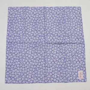 小風呂敷 薄紫色 小桜柄 約50cm 綿100% 変わり織