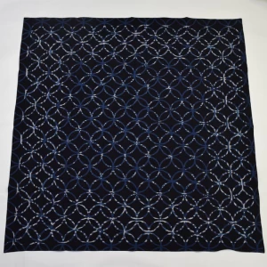風呂敷 大判 藍色 七宝柄 日本製 綿100% 約110×110cm